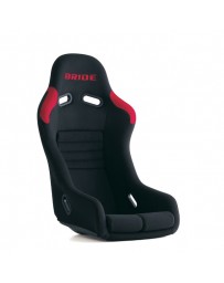 370z Bride Vios III Reims Bucket Seat, Black / Red FRP - Low Max System