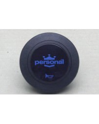 370z Personal Horn Button Blue Logo with Black Back