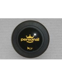 370z Personal Horn Button Yellow Logo with Black Back