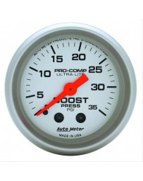 R35 GT-R AutoMeter Ultra-Lite Mechanical Boost Gauge 35 PSI - 52mm