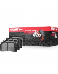 350z Hawk Performance Street 5.0 Brake Pads, Front with Stoptech ST-40 Calipers