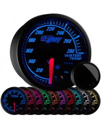 350z GlowShift Elite 10 Color Water Temperature Gauge