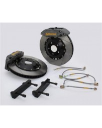 350Z AP Racing 6-Piston Front Slotted RT Big Brake Kit - Competition Gray Calipers
