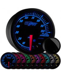 350z GlowShift Elite 10 Color 100 PSI Fuel Pressure Gauge