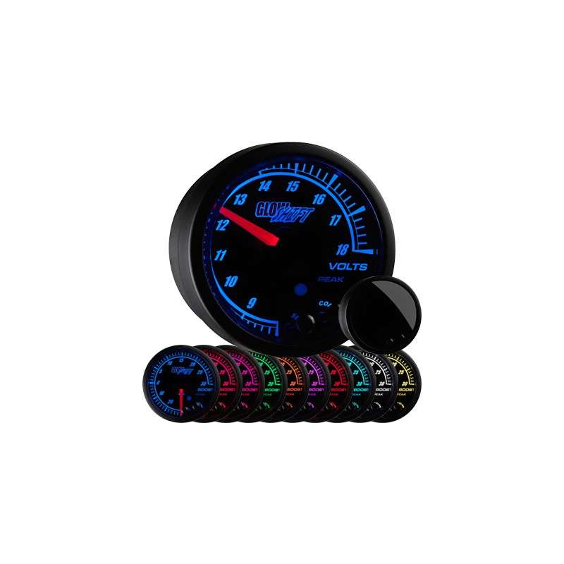 350z GlowShift Elite 10 Color Volt Gauge