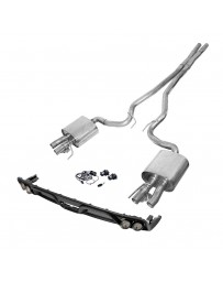 Mustang 2015+ Ford Performance 304 SS Active Cat-Back Exhaust System with Quad Rear Exit