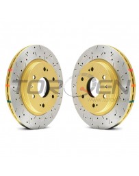 350z DBA HD Series 4000XS Series Drilled and Slotted Vented 1-Piece Rear Brake Rotor - Pair of 2