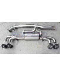 Nissan GT-R R35 Rexpeed Stainless Steel Exhaust Muffler with Dry Carbon Tips