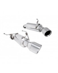 370z Manzo Stainless Steel Axle Back Exhaust System, Dual Wall Bevel Tip
