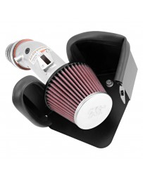 Nissan Juke Nismo RS 2014+ K&N 69 Series Typhoon Aluminum Silver Cold Air Intake System with Red Filter