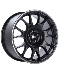 BBS CH 18x8.5 5x100 ET30 Satin Black Polished Rim Protector Wheel -70mm PFS/Clip Required