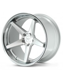 Ferrada FR3 Machine Silver Chrome Lip 19x10.5 Bolt : 5x112 Offset : +25 Hub Size : 66.6 Backspace : 6.73