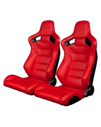 BRAUM ELITE SERIES RACING SEATS (RED) – PAIR