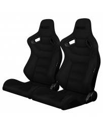 BRAUM ELITE SERIES RACING SEATS (BLACK SUEDE) – PAIR