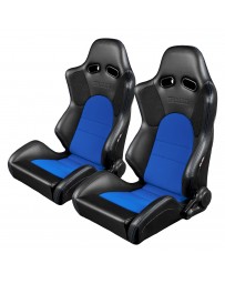 BRAUM ADVAN SERIES RACING SEATS (BLACK & BLUE) – PAIR