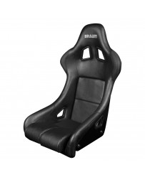 BRAUM FALCON SERIES FIA APPROVED FIXED BACK RACING SEAT (BLACK LEATHERETTE)
