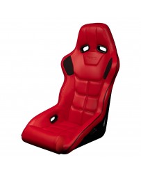 BRAUM FALCON X SERIES FIA APPROVED FIXED BACK RACING SEAT (RED LEATHERETTE)