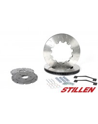 Nissan GT-R R35 AP Racing Stillen 2-Piece Replacement Front Rotors with Hardware, Hats & Spacer J-Hook 09-11