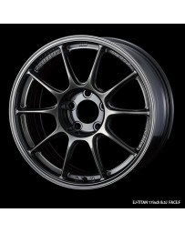 WedsSport TC-105X 17x9 5x114.3 ET49 Wheel- Titanium