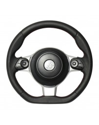 Toyota GT86 REAL JAPAN Steering wheel - All leather - Red & Black Euro Stitch