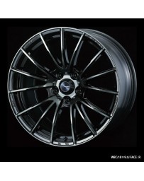 WedsSport SA-35R 18x9.5 5x114.3 ET38 Wheel- Weds Black Chrome