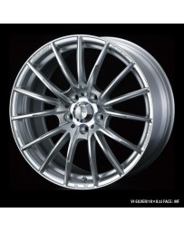 WedsSport SA-35R 17x7 4x100 ET43 Wheel- Silver