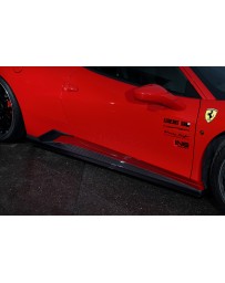 LeapDesign Ferrari 458 Italia - Side Skirt - Partial Carbon