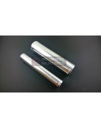 Nissan GT-R R35 P2M Polished Aluminum Pipe, 2.25" ID, 30cm Length, 1.5mm Thickness