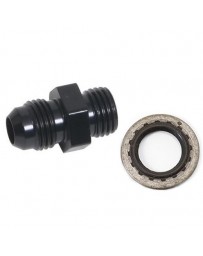 Chase Bays 14mm to -6AN Power Steering Adapter w/ Buna Sealing Washer - Black