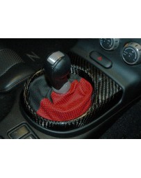 350z Facelift 06-07 EVO-R Carbon Fiber Shifter Cover - Manual gearbox