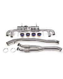 Nissan GT-R R35 SBD 4″ (102mm) Race Spec Exhaust + Midpipe System with Titanium Tips