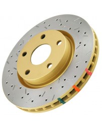 350z DBA 4000 Series XS Premium Drilled/Slotted Rotors, Front 