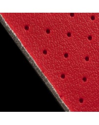 BRAUM RED PERFORATED LEATHERETTE MATERIAL