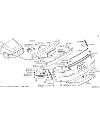 350z Nissan OEM Rear Foam Bumper Energy Absorber