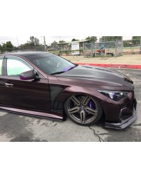 Infiniti Q50 Fly1 Motorsports RS50 Vented Fenders