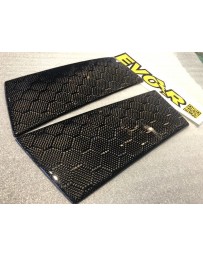 350z EVO-R Carbon Fiber B-Pillar Cover, Honeycomb Weave