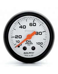 Nissan GT-R R35 AutoMeter Phantom Mechanical Oil Pressure Gauge 100 PSI - 52mm