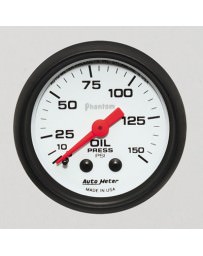 Nissan GT-R R35 AutoMeter Phantom Mechanical Oil Pressure Gauge 150 PSI - 52mm