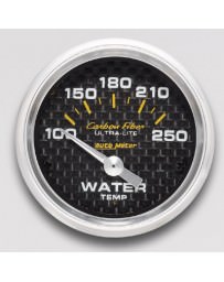 Nissan GT-R R35 AutoMeter Carbon Fiber Electronic Water Temperature Gauge 100-250 Deg F - 52mm