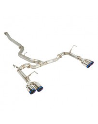 Remark Non-Resonated Mid-Pipe/Axle-Back Package with Stainless Single Wall Tip Subaru WRX/STI VA 15-19