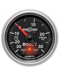 Nissan GT-R R35 AutoMeter Sport-Comp II Electronic Boost / Vacuum Gauge 30 PSI - 52mm