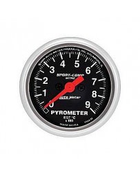 Nissan GT-R R35 AutoMeter Sport-Comp Electronic Pyrometer Gauge 0-900 Deg C - 52mm