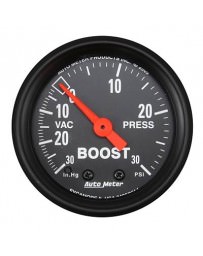 Nissan GT-R R35 AutoMeter Z-Series Boost / Vacuum Gauge 30 PSI - 52mm