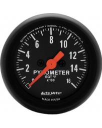Nissan GT-R R35 AutoMeter Z-Series Electronic Full Sweep Pyrometer Gauge 0-1600 Deg F - 52mm