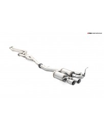 Ark Performance Stainless Steel DT-S Cat-Back Exhaust System 2.5in Pipe w/ 3.5 Polished Dual Tip, Single Exit - BMW 135i 10-13