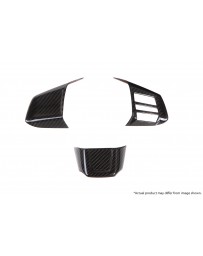 Revel GT Dry Carbon Steering Wheel Insert Covers 15-18 Subaru WRX/STI - 3 Pieces
