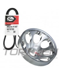 350z HR Unorthodox Racing Lightweight Crank Pulley with Belt, Stock Sized