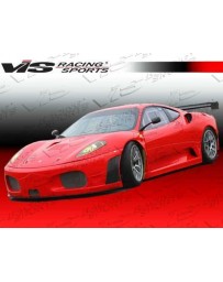 VIS Racing 2005-2009 Ferrari F430 Gt2 Style Front Bumper With Carbon Side Louvers