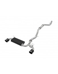 Toyota Supra GR A90 Afe Power Takeda 3" to 2-1/2" 304 Stainless Steel Cat-Back Exhaust System - Black Tips