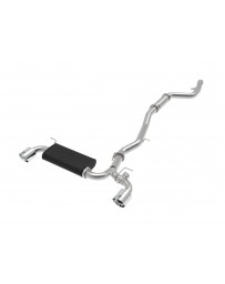Toyota Supra GR A90 Afe Power Takeda 3" to 2-1/2" 304 Stainless Steel Cat-Back Exhaust System - Polished Tips